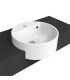 Flaminia Twin semi-inset single-hole washbasin