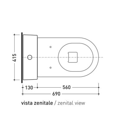 Flaminia cistern close-coupled, collection niagara, Tr39,finishing white