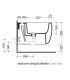 Bidet suspendu mono trou, Flaminia, mono' art.Mn218