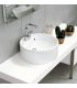 Lavabo da appoggio, Flaminia,  serie twin ceramica bianco.