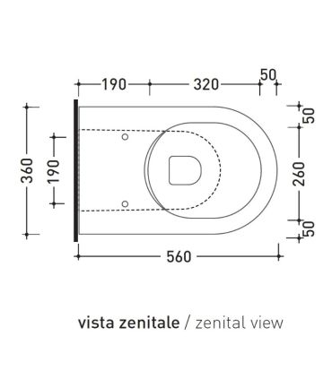 Flaminia Link Plus Flush-To-Wall Toilet For Replacement LK117RG