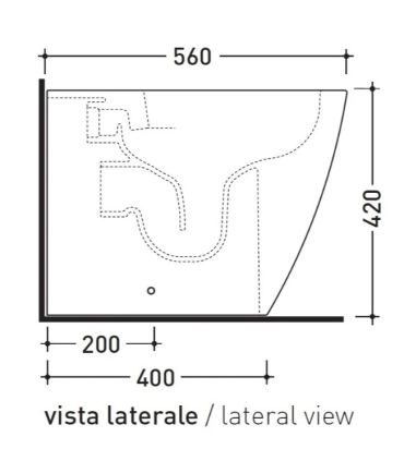 Toilette à chasse d'eau Flaminia Link Plus pour remplacement LK117RG