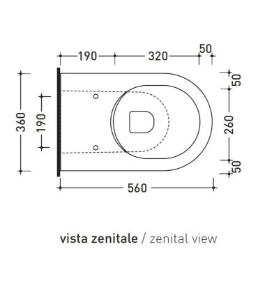 Flaminia Link LK117G Filoparete WC