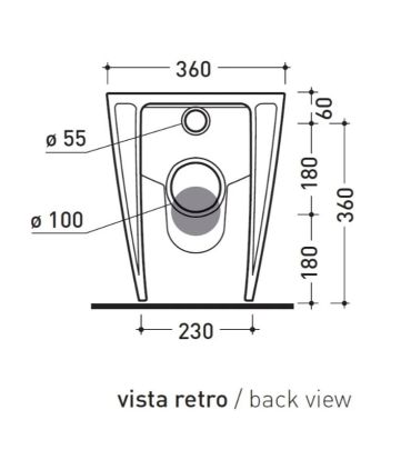 Flaminia Link LK117G Filoparete WC