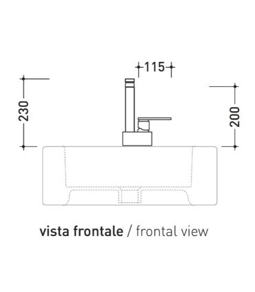 Mitigeur lavabo Flaminia, collection one