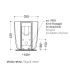 Bidet single hole floor standing, Flaminia, collection mono', Mn217