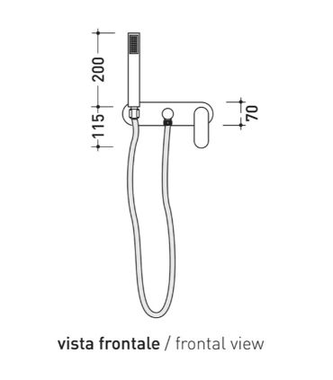 Miscelatore esterno vasca, Flaminia, serie one art.112081
