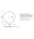 Lavabo a colonna 44cm Ceramica Flaminia Monoroll MR44C