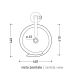 Lavabo a colonna 44cm Ceramica Flaminia Monoroll MR44C