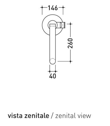 Miscelatore a pavimento Ceramica Flaminia serie one 113052/F