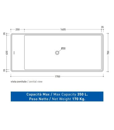 Vasca da bagno freestanding Ceramica Flaminia Wash MW170