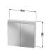 Armoire miroir Duravit Good H76 cm