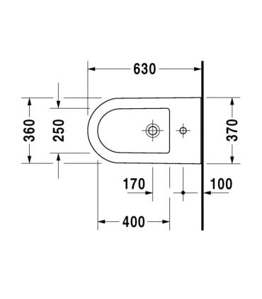 Bidet sur pied Duravit Darling New 2251100000