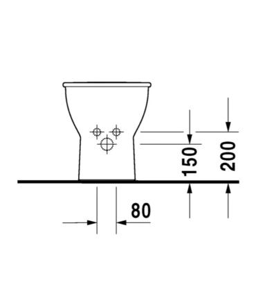 Duravit Darling New 2251100000 floor standing bidet