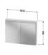 Specchio contenitore Duravit Good H76 cm