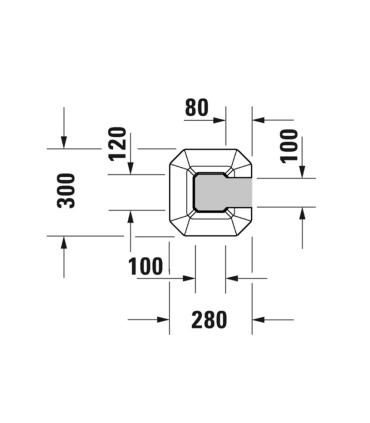 Colonne pour lavabo Duravit 1930 043880 et 043870