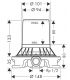 Concealed body for Axor 10452180 floor mounted bath mixer