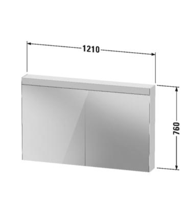 Armoire miroir Duravit Good H76 cm