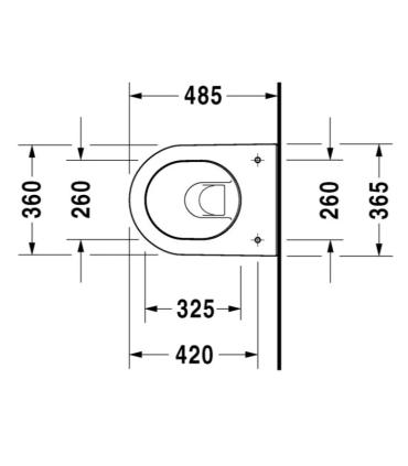 Toilette suspendue compacte Architec Darling New série 2549090000