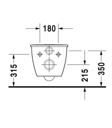 Toilette suspendue compacte Architec Darling New série 2549090000