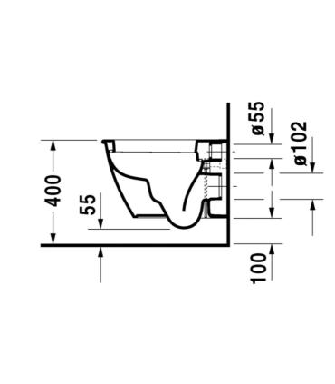 Architec compact suspended toilet Darling New 2549090000 series