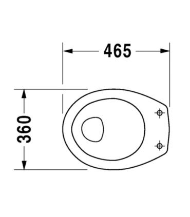 Duravit Sudan disabled toilet with wall outlet