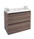 Armoire de salle de bain Bath+ Cosmic série B-Box lavabo en résine