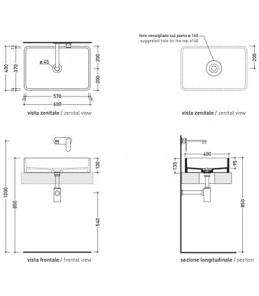 Flaminia Miniwash Multiposition Washbasin