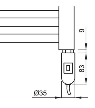 IRSAP kit Electrical resistance 700W, with switch