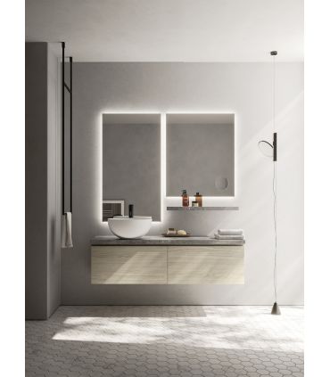 Mobile bagno Arbi Home Plus legno Tarvisio e HPL dioniso