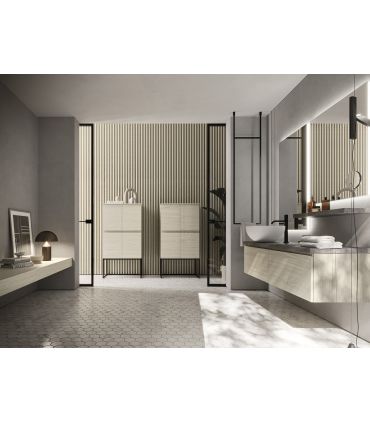 Mobile bagno Arbi Home Plus legno Tarvisio e HPL dioniso