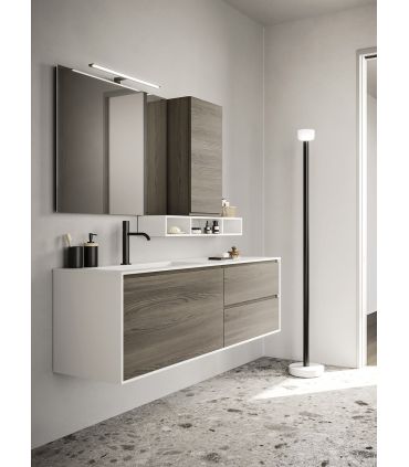 Mobile bagno sospeso Arbi Arredobagno Home Plus J lavabo tekno