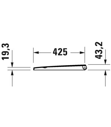 Abattant WC suspendu Duravit D-Neo 002169