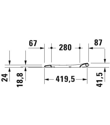Duravit D-Neo 002169 suspension toilet seat