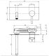 Miscelatore lavabo a parete da incasso piastra unica Bellosta Bambù