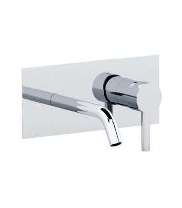 Washbasin mixer wall hung built in unique plate Bellosta