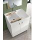 Washtub 2 basins including furniture 2 doors, Geromin collection Smart