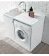 Mobile lavatoio con porta lavatrice e cesto, Geromin Smart DESTRO