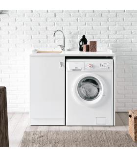 Mobile lavatoio con porta lavatrice senza cesto, Geromin Smart DESTRO