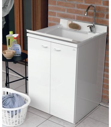 Cuve a'laver avec Meuble, Geromin collection Forte profondeur 60 cm