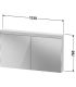 Specchio contenitore Duravit versione Good 2 ante