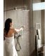 Set doccia Hansgrohe tondo composto da Soffione, braccio doccia, miscelatore termostatico e doccetta