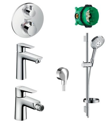 Set rubinetteria e doccia Hansgrohe con saliscendi