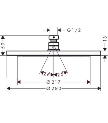 Hansgrohe Croma 280 overhead shower