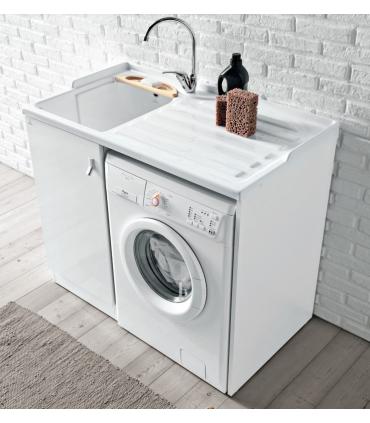 Cuve a'laver avec Meuble et porte machine a' laver, Geromin collection Smart