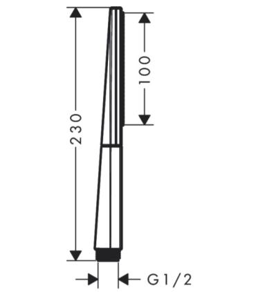 Hansgrohe Rainfinity 26866 single jet hand shower