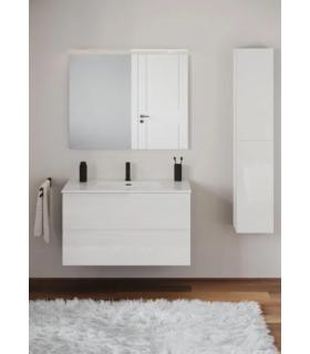 Mobile con lavabo ceramica e specchio Cosmic B-Best 2 cassetti