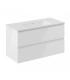 Mobile con lavabo ceramica e specchio Cosmic B-Best 2 cassetti