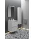 Meuble avec lavabo en céramique et miroir Cosmic B-Best avec 2 tiroirs