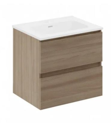 Meuble avec lavabo en céramique et miroir Cosmic B-Best avec 2 tiroirs